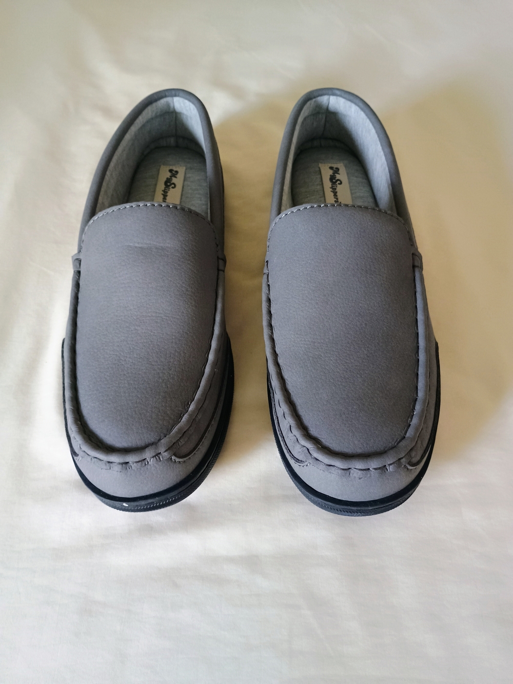 MySlippers Men's Gray Moccasin